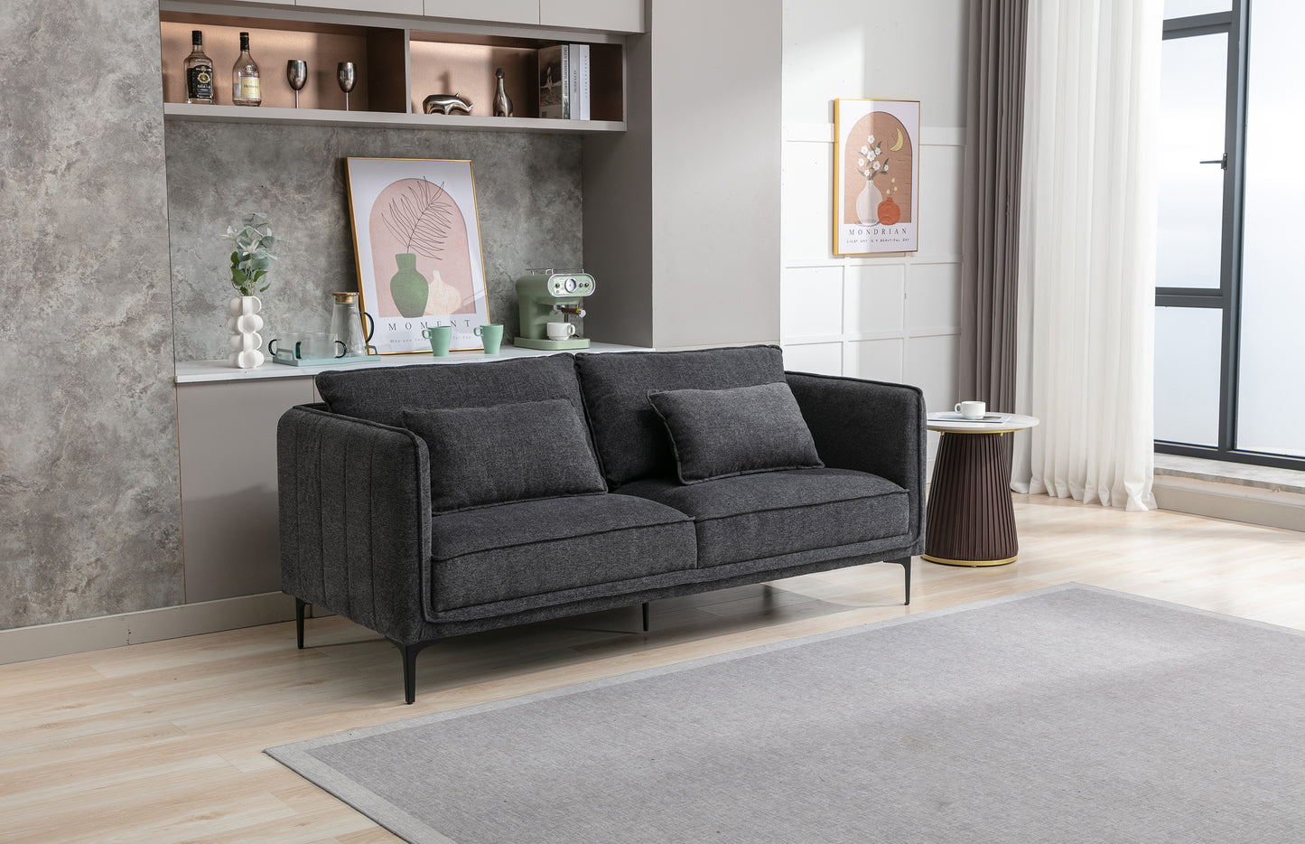 Landon 3 Seater - Dark Grey