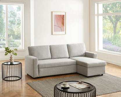 Leanne 3 Seater Sofa Bed - Grey