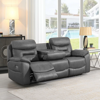 Leroy 3 Seater - Grey w/ Drop-Down Tray AC