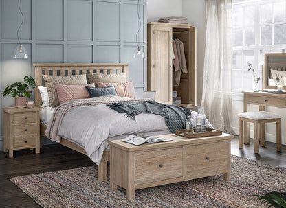 Modern Country Bed Frame - Oak - Multiple Sizes