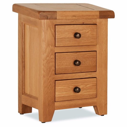 Oscar Bedside Locker - Solid Oak