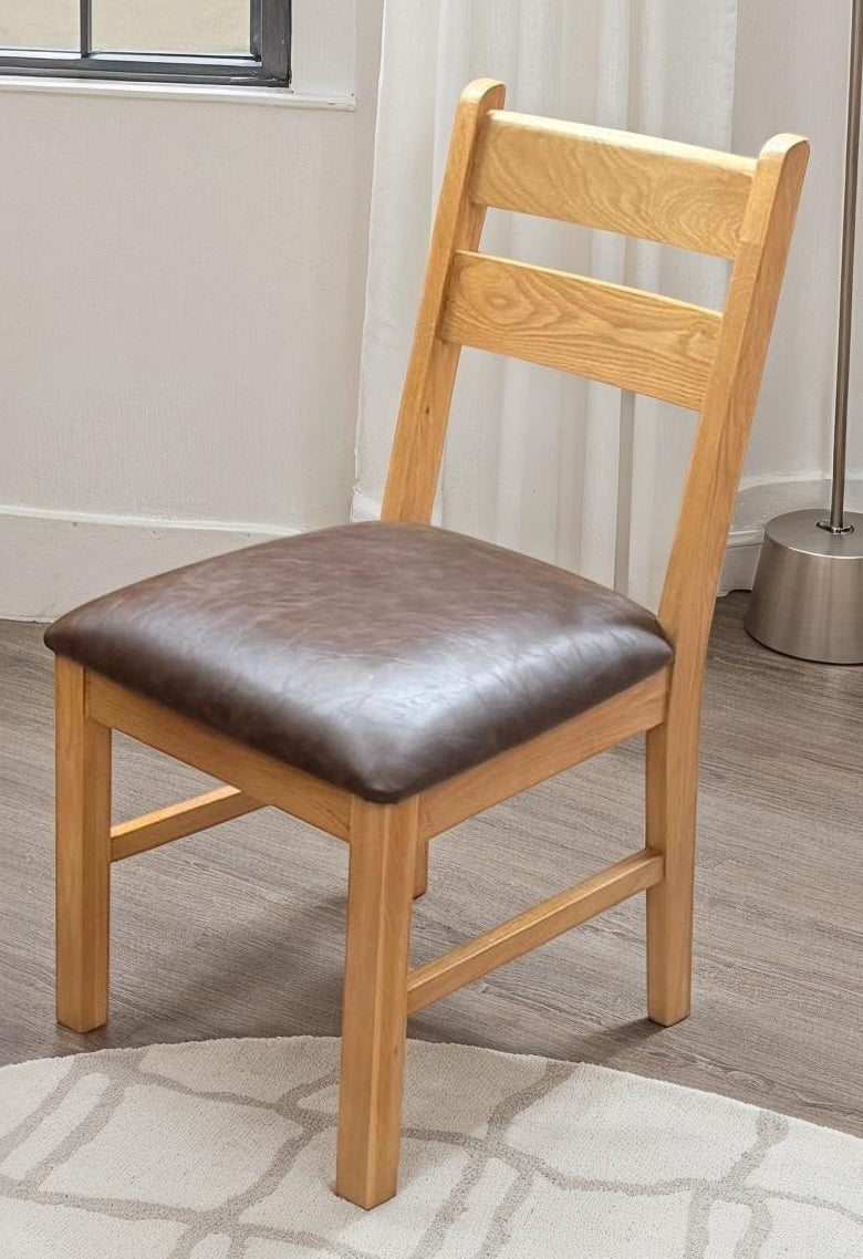 Oscar Low Dining Chair - Dark Brown Seat