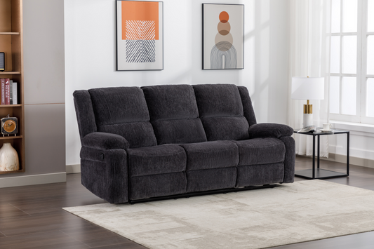 Perth 3 Seater - Charcoal
