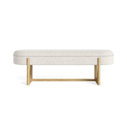 Phoenix Bench - Oak w/ Cushioned Seat