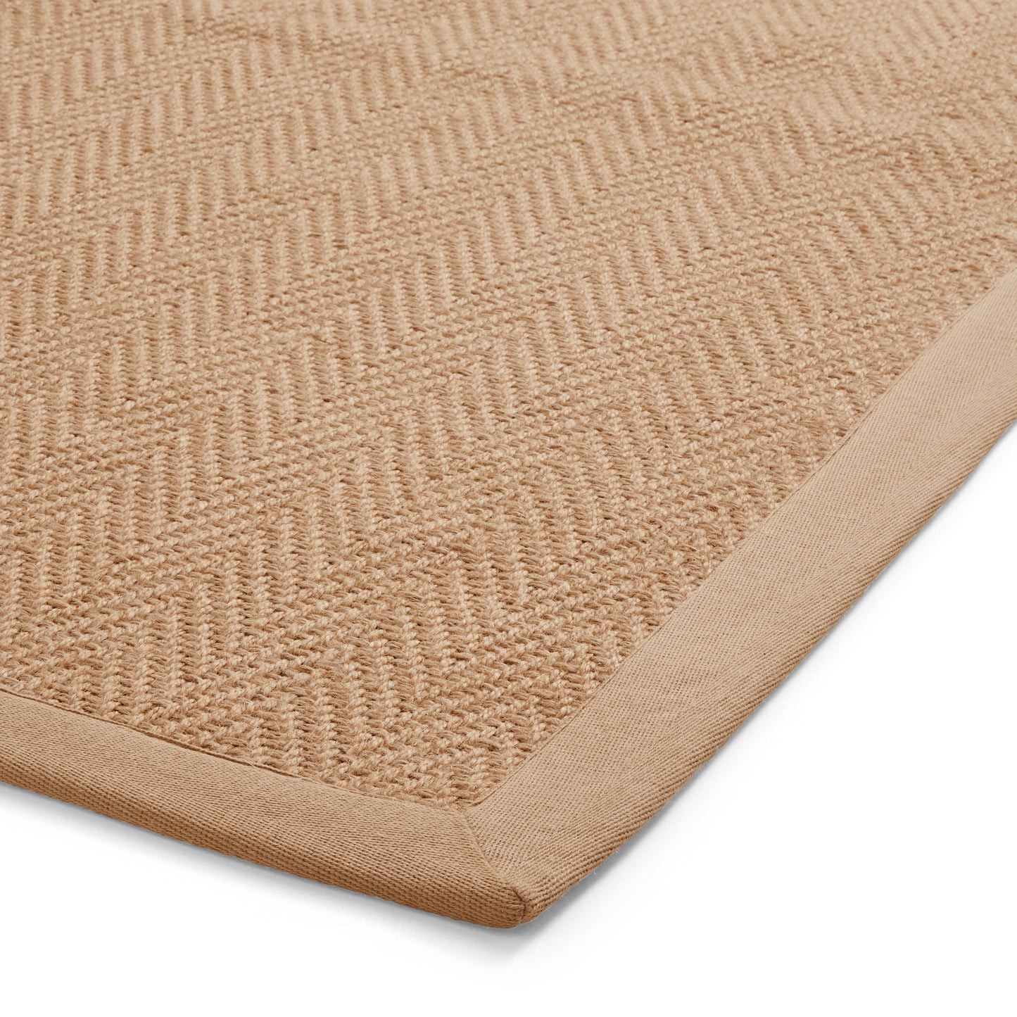 Portland Jute Rug - Beige w/ Beige Border