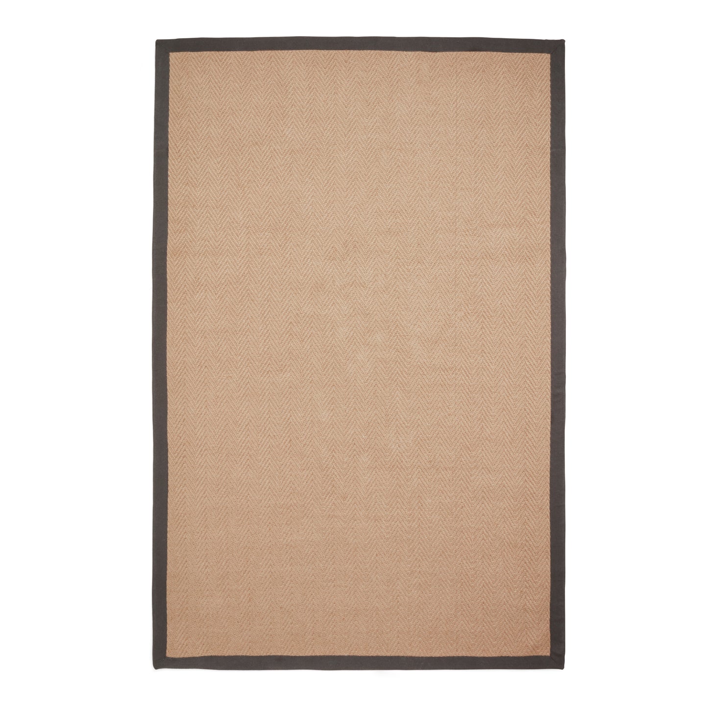 Portland Jute Rug - Beige w/ Charcoal Border