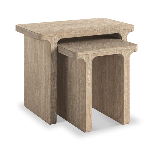 Portobello Nest of Tables - Natural Oak