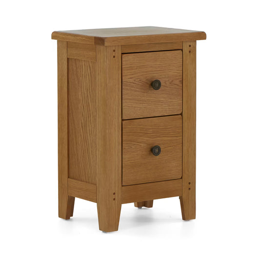 Burford Narrow Bedside Locker - Oak
