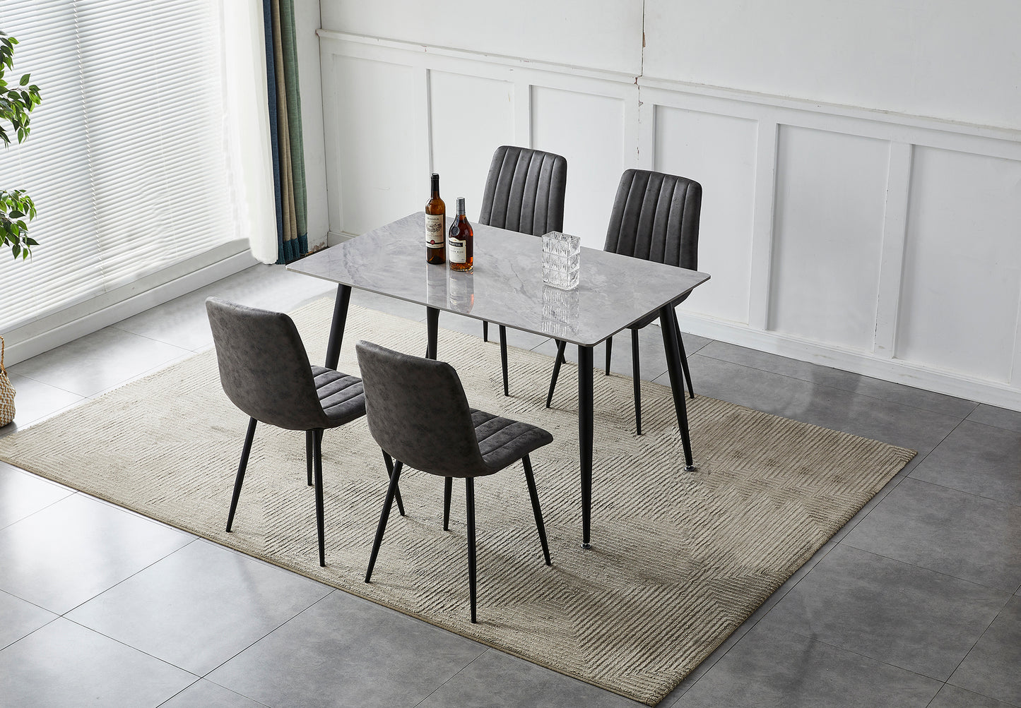 Roma Dining Set - Grey
