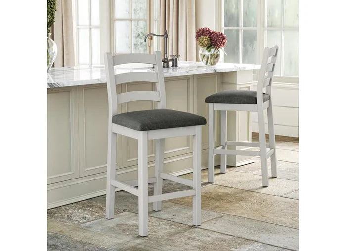 Salcombe Bar Stool - Light Grey - Multiple Cushion Options