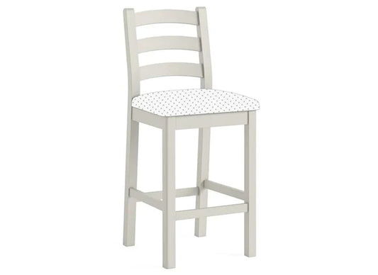 Salcombe Bar Stool - Light Grey - Multiple Cushion Options