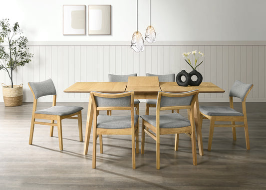 Salzburg 6' Extendable Dining Set - Natural Oak