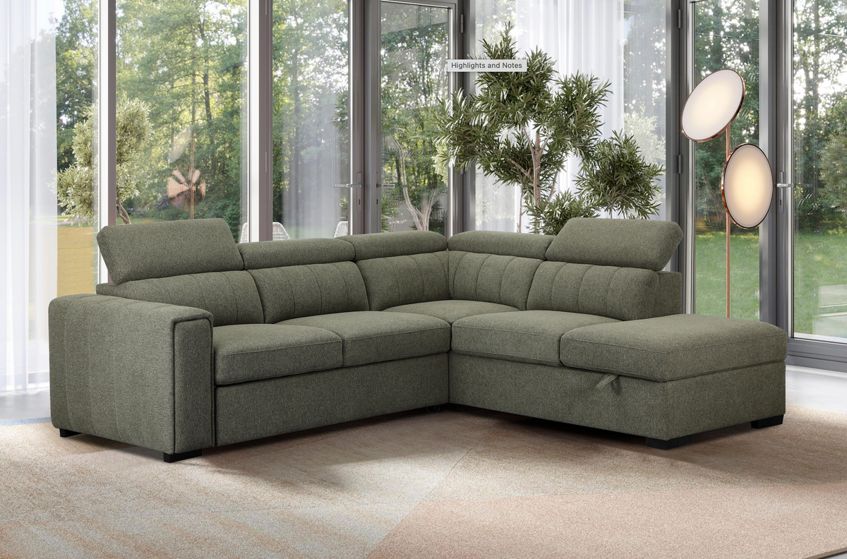 August Corner Sofa Bed