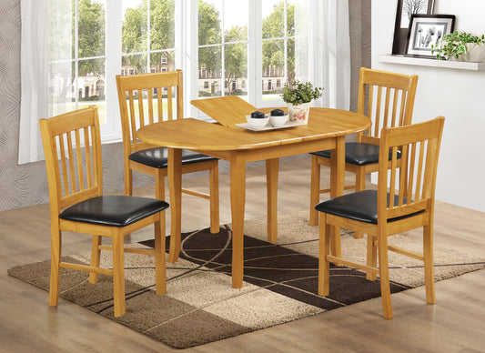 Shannon 4' Extendable Dining Set - Natural Oak