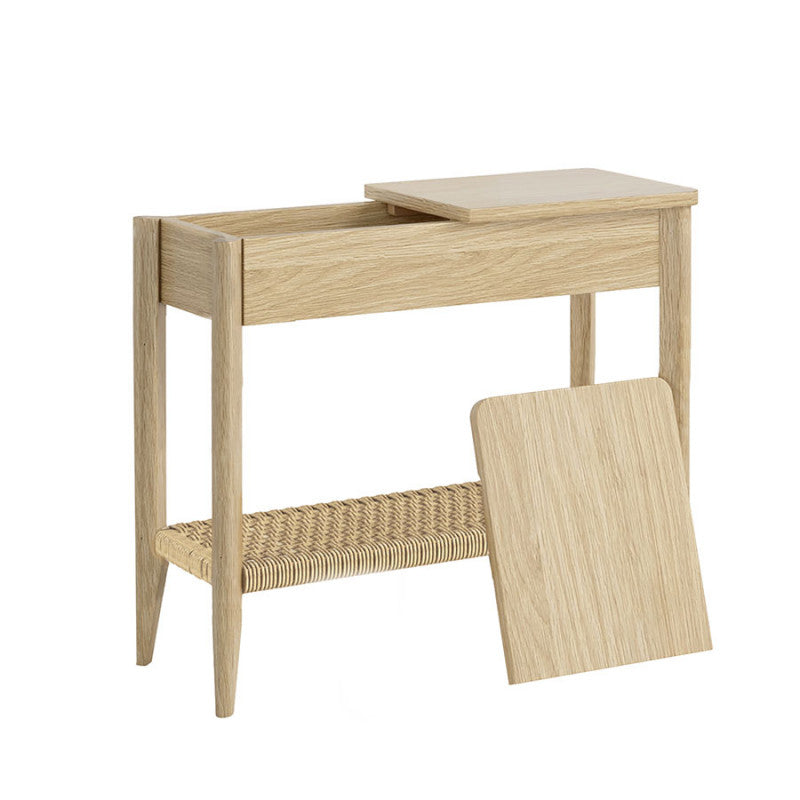 Sicily Sofa Side Table - Light Oak