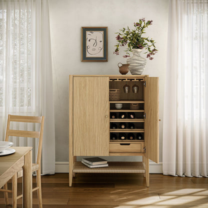 Sicily Bar Unit - Light Oak
