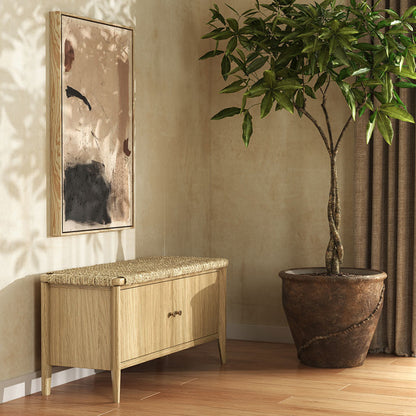 Sicily Hallway Bench - Light Oak