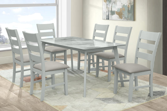 Sorrento 6' Dining Set - Grey