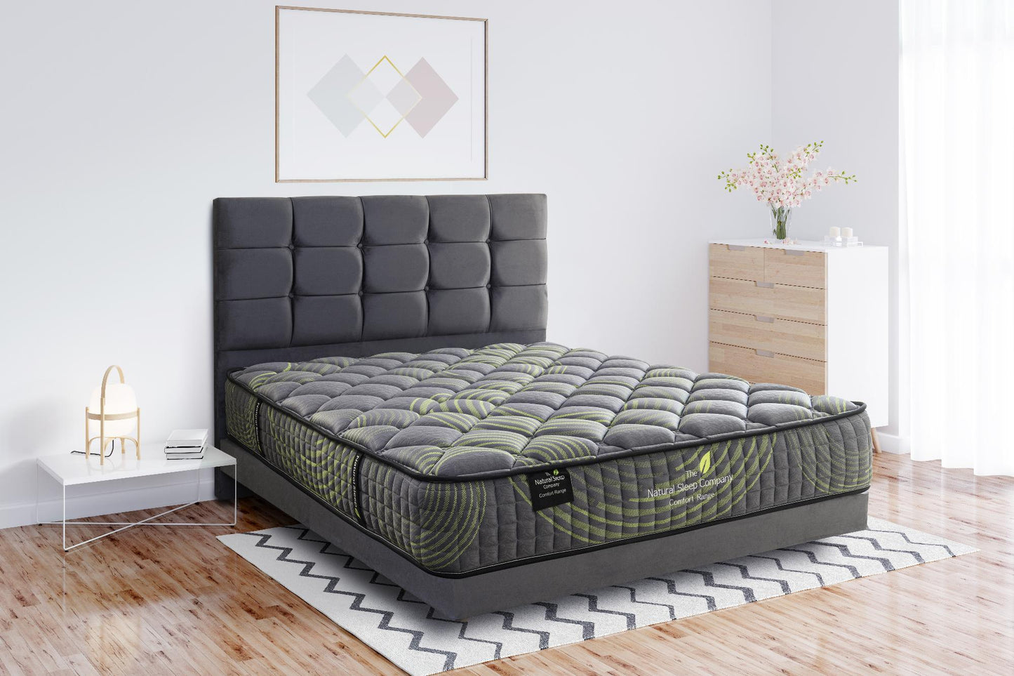 Natural Sleep Spinal Support Mattress - Firm Orthopaedic - Multiple Sizes