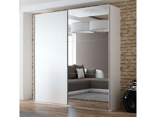 Vigo Sliding Wardrobe - White - Multiple Sizes