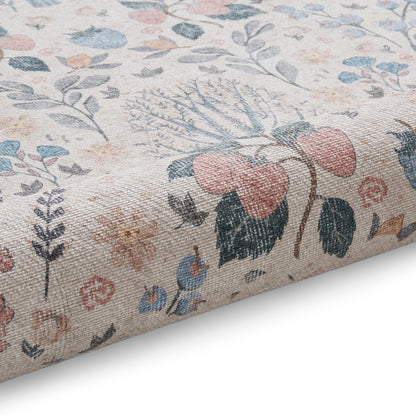 Versailles H1373 Washable Rug - Beige/Blue
