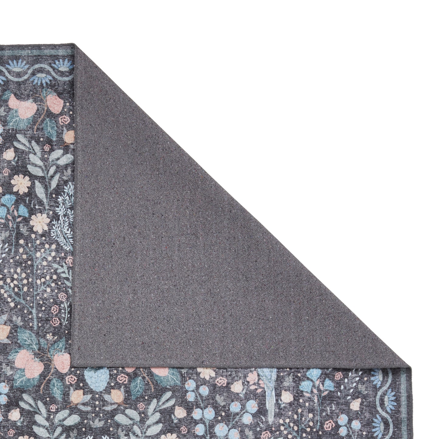 Versailles H1373 Washable Rug - Black/Blue