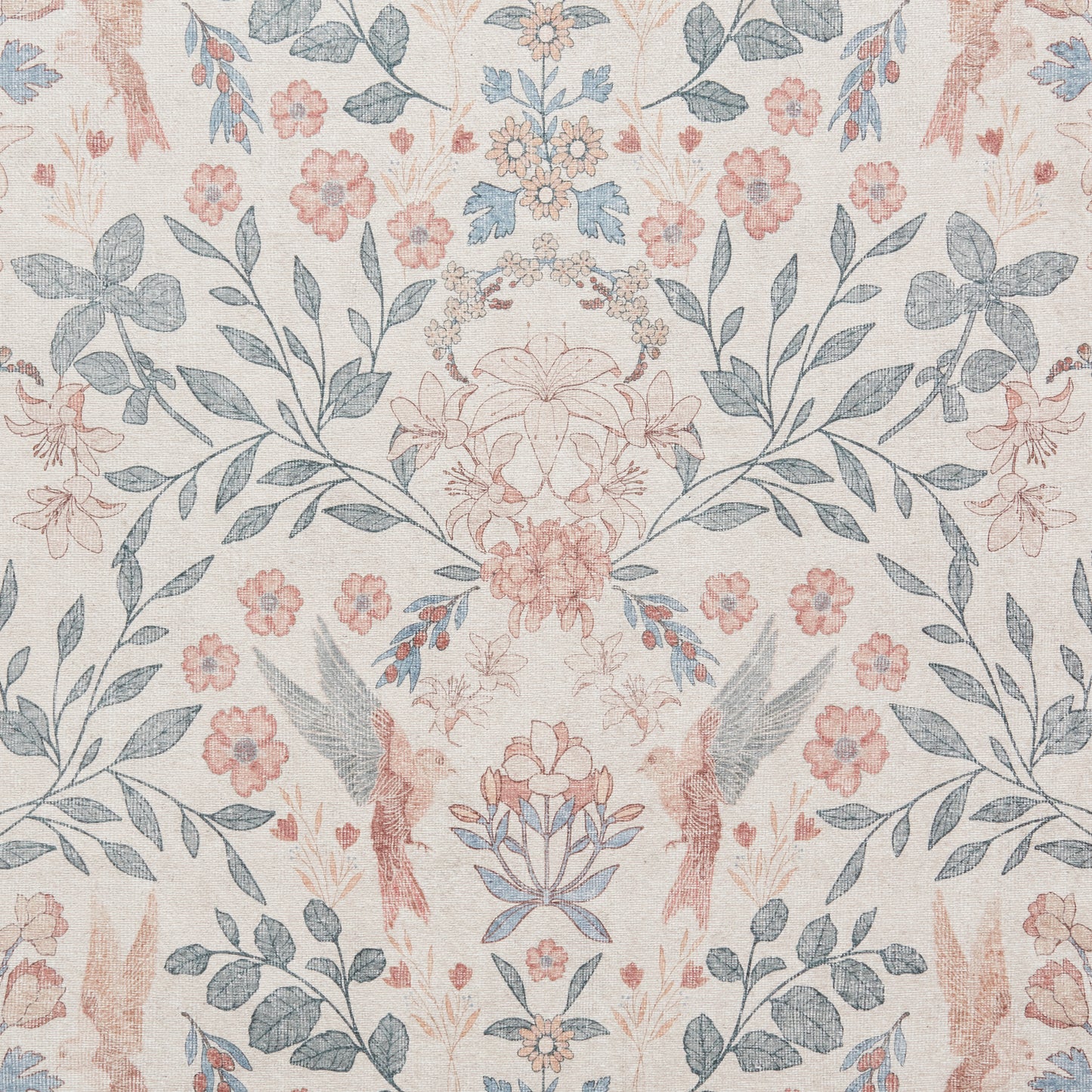 Versailles H1423 Washable Rug - Beige/Blue