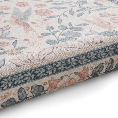 Versailles H1423 Washable Rug - Beige/Blue