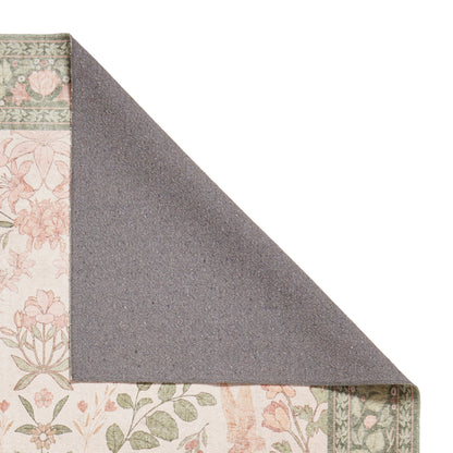 Versailles H1423 Washable Rug - Beige/Green