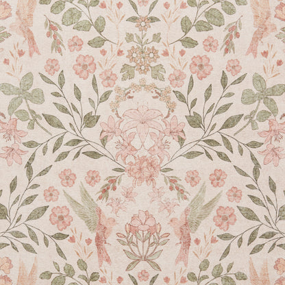 Versailles H1423 Washable Rug - Beige/Green