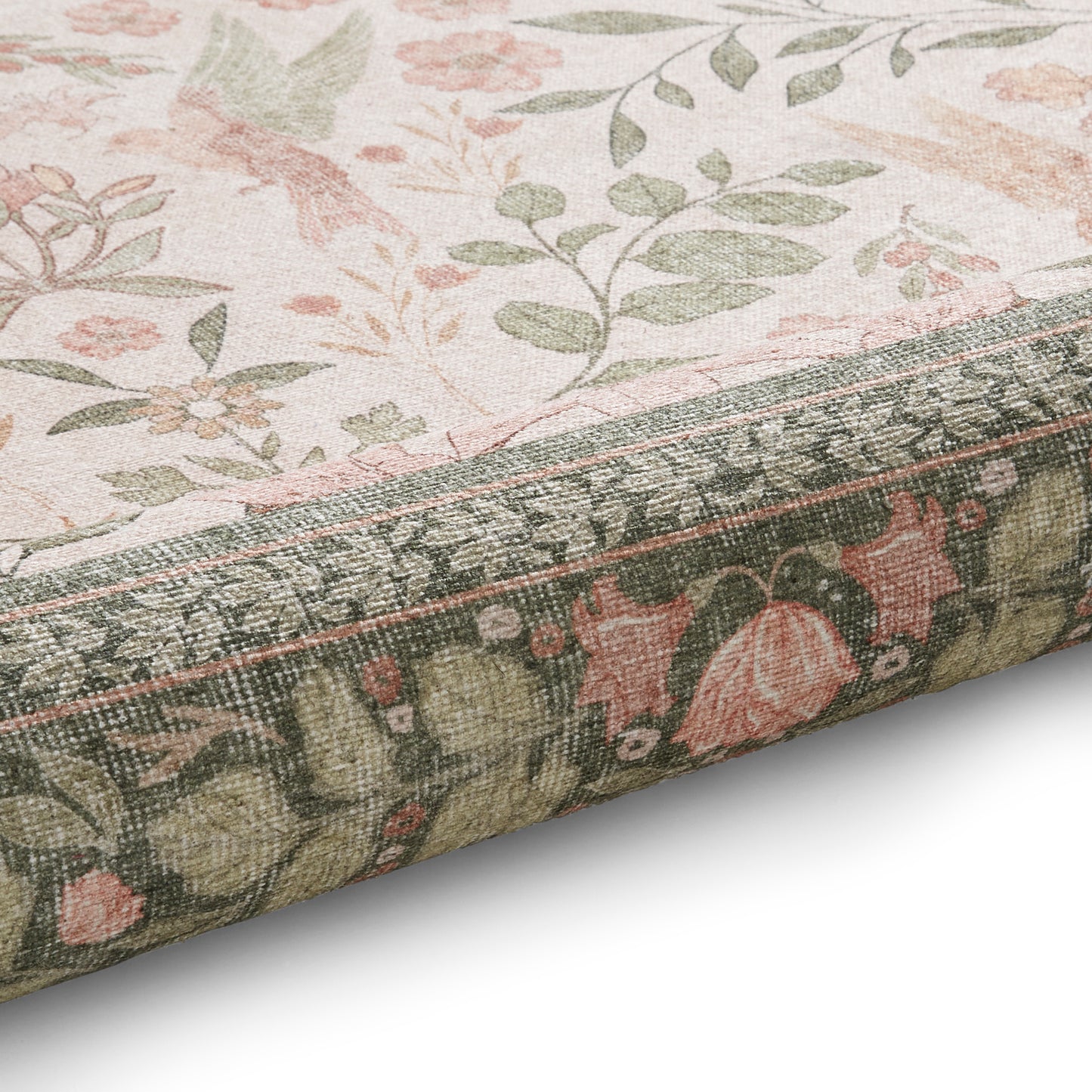 Versailles H1423 Washable Rug - Beige/Green
