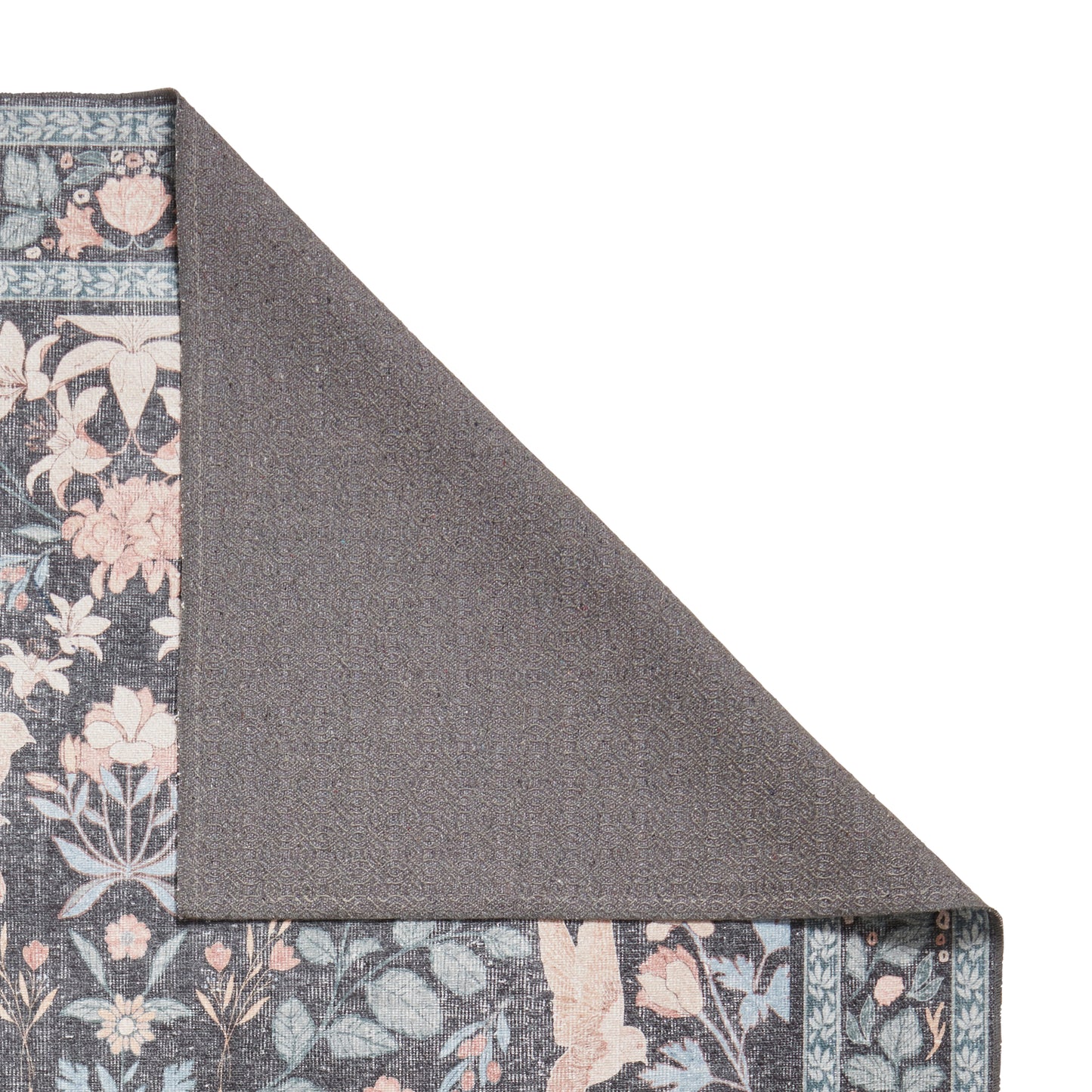 Versailles H1423 Washable Rug - Dark Blue
