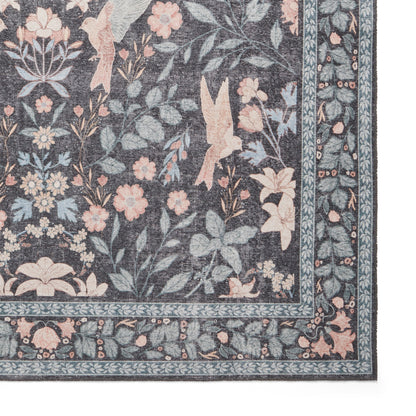 Versailles H1423 Washable Rug - Dark Blue