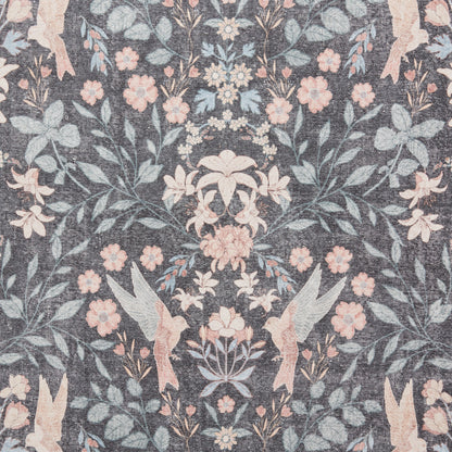 Versailles H1423 Washable Rug - Dark Blue