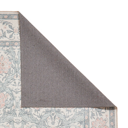 Versailles H1424 Washable Rug - Beige/Blue
