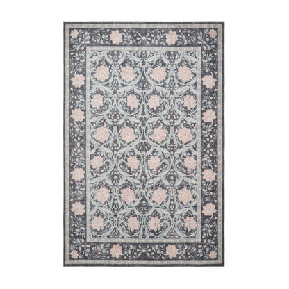 Versailles H1424 Washable Rug - Dark Blue