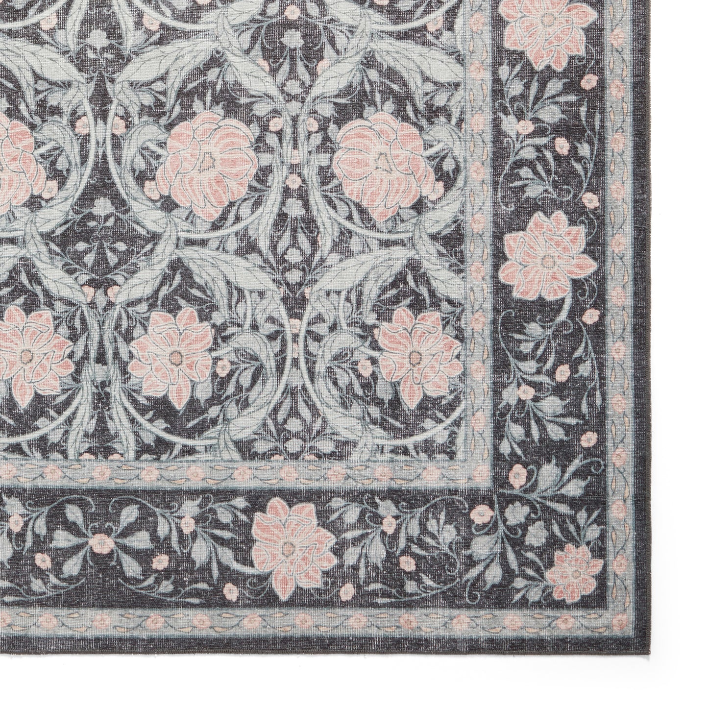 Versailles H1424 Washable Rug - Dark Blue