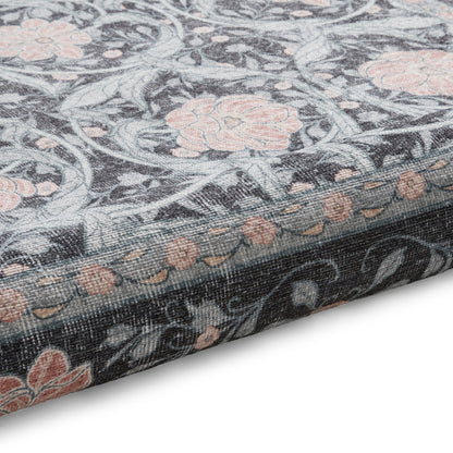 Versailles H1424 Washable Rug - Dark Blue