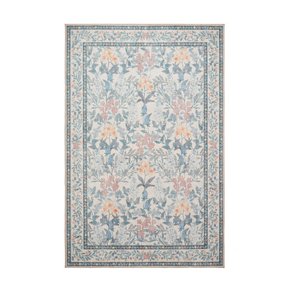 Versailles H1425 Washable Rug - Beige/Blue