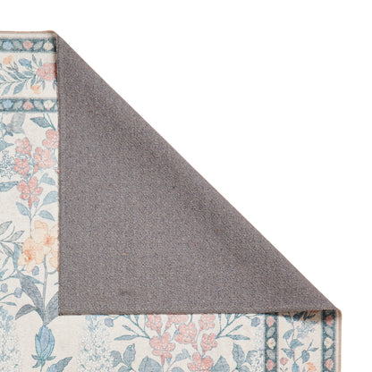 Versailles H1425 Washable Rug - Beige/Blue