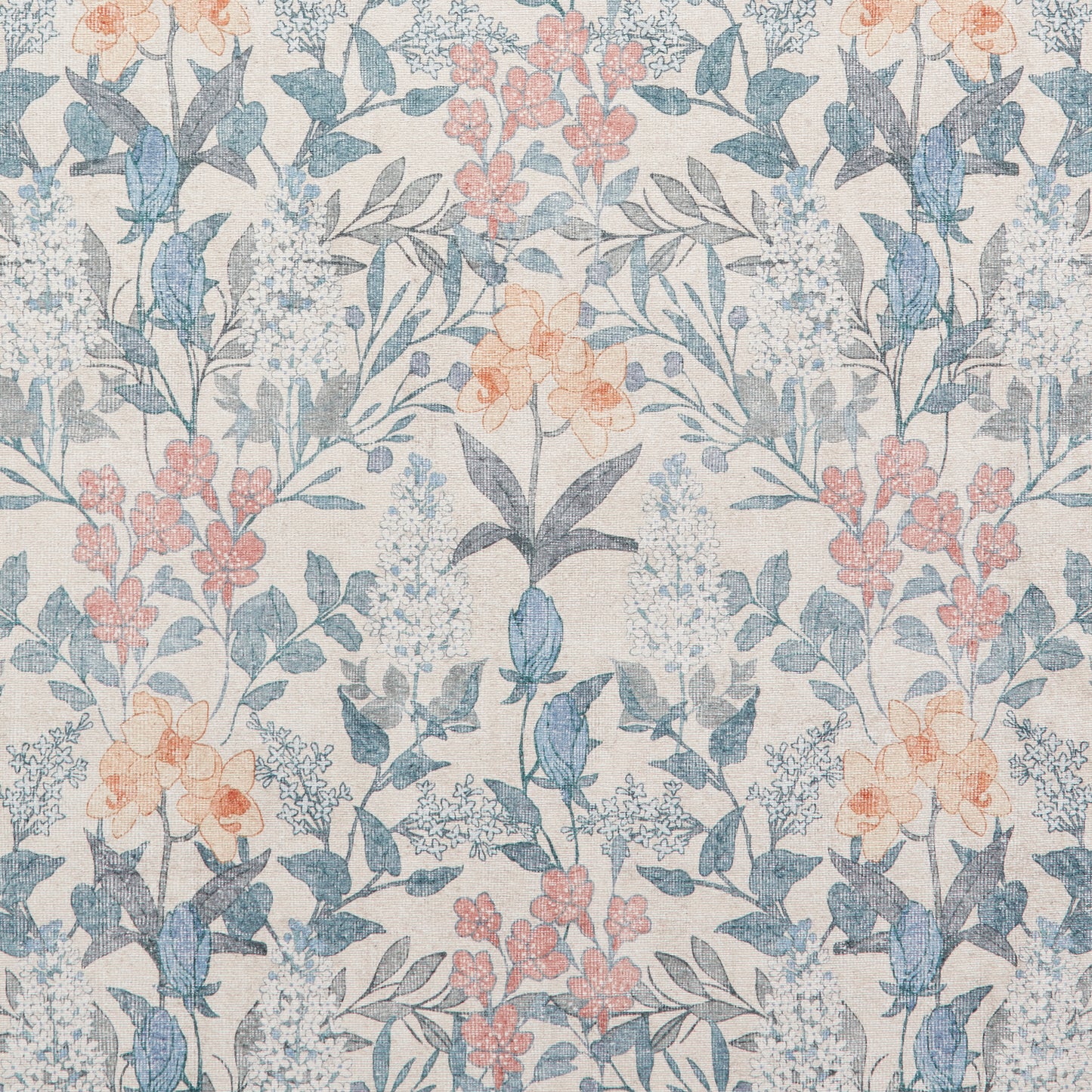 Versailles H1425 Washable Rug - Beige/Blue