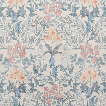 Versailles H1425 Washable Rug - Beige/Blue