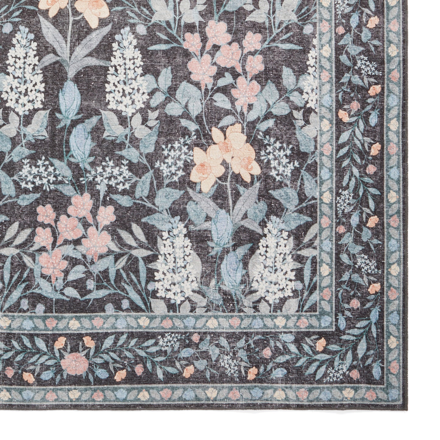Versailles H1425 Washable Rug - Dark Blue