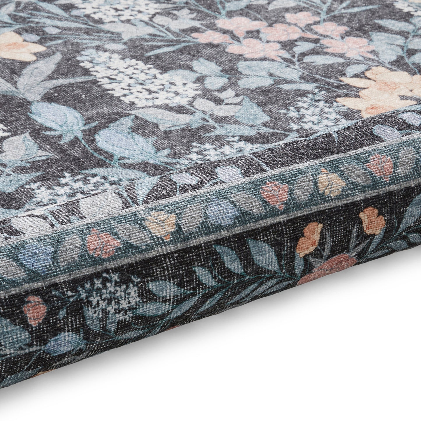 Versailles H1425 Washable Rug - Dark Blue