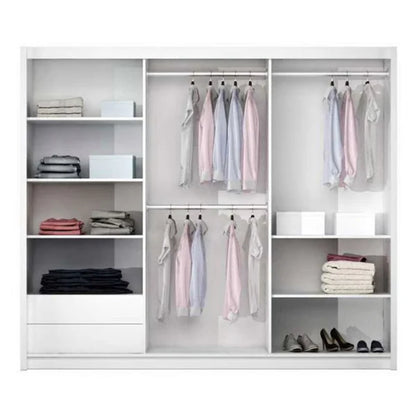 Vigo Sliding Wardrobe - White - Multiple Sizes