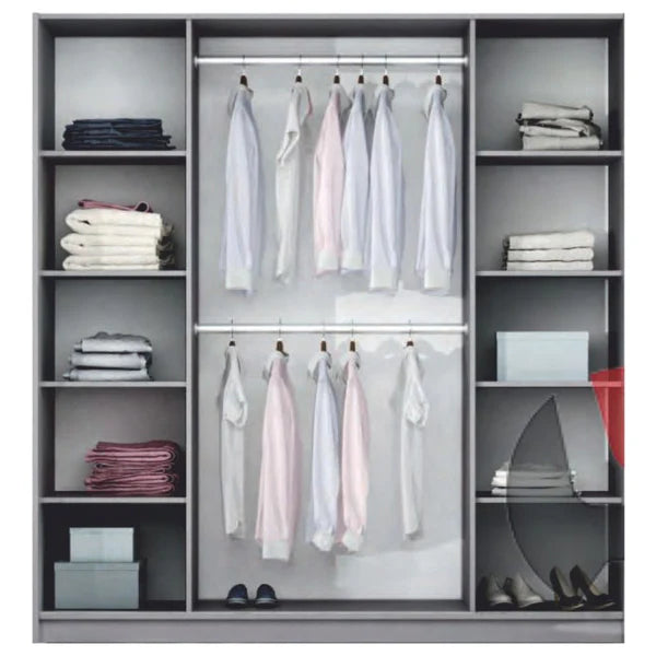 Vigo Sliding Wardrobe - White - Multiple Sizes