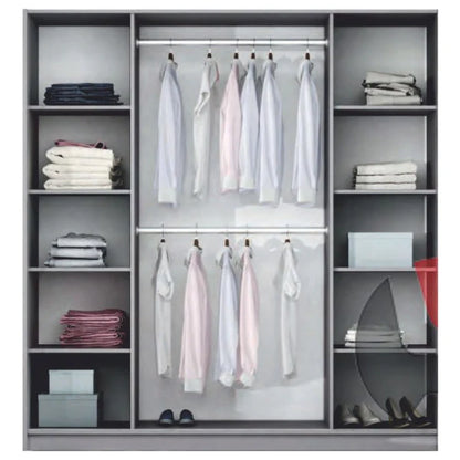 Vigo Sliding Wardrobe - White - Multiple Sizes