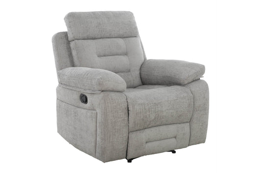 Wilbur 1 Seater Manual Recliner Armchair - Grey