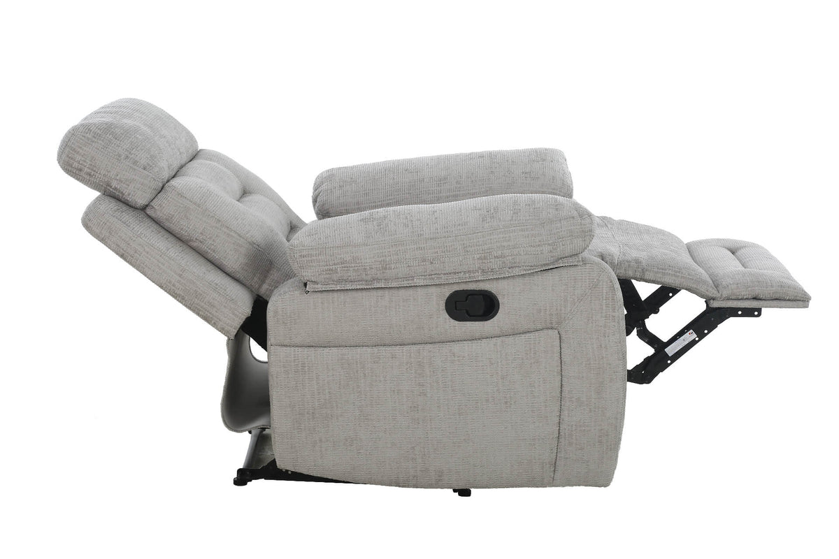 Wilbur 1 Seater Manual Recliner Armchair - Grey