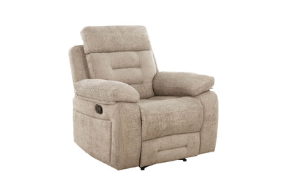 Wilbur 1 Seater Manual Recliner Armchair - Latte